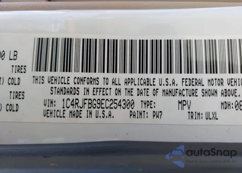 2014 Jeep Grand Cherokee Limited from USA, damaged, VIN 1C4RJFBG9EC254300